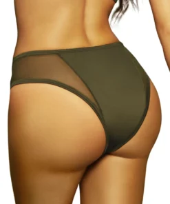 Seven Til Midnight Laura Olive High Waist Bikini Bottoms