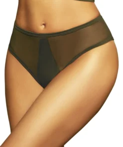 Seven Til Midnight Laura Olive High Waist Bikini Bottoms