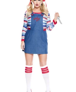 Music Legs Plus Costumes Plus Size Nightmare Killer Doll Costume