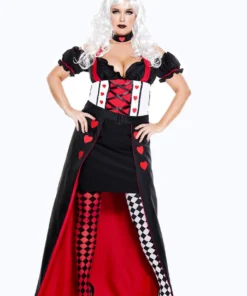 Music Legs Plus Size Enchanting Royal Heart Queen Costume