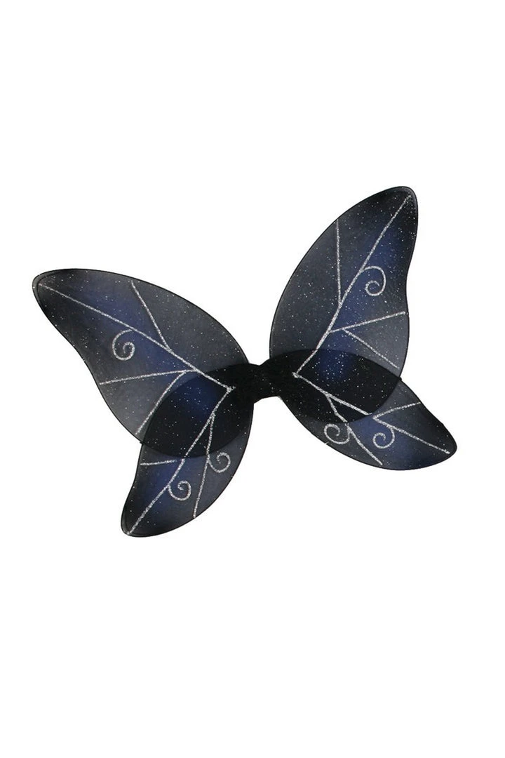 Fun World Black Glitter Fairy Wings Pasties 1 Fun World Black Glitter Fairy Wings Pasties