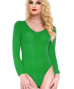 Music Legs DIY Costumes Green Long Sleeve Opaque Teddy