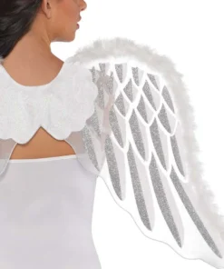 AMSCAN Sexy Halloween Costumes White Angel Wings