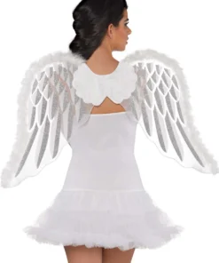 AMSCAN Sexy Halloween Costumes White Angel Wings