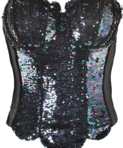 AMSCAN Black Sequin Sea Siren Corset