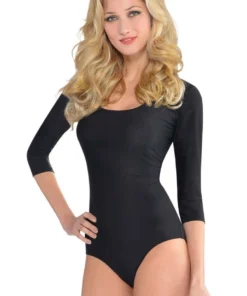 AMSCAN Basic Black Bodysuit Lingerie Bodysuits