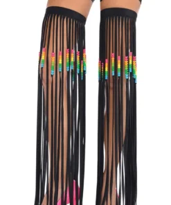 AMSCAN Beaded Fringe Leg Straps Music Festival Wear