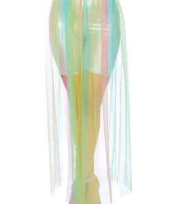 Leg Avenue Multi Slit Rainbow Skirt Bottoms