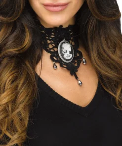 Fun World Accessories Victorian Vampire Hat And Choker