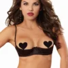 Dreamgirl Satin Open Cup Shelf Bra Lingerie
