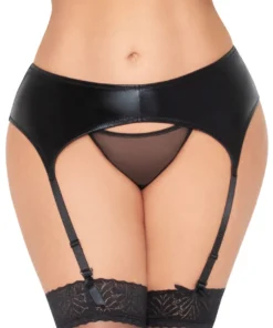 Seven Til Midnight Stretch Lamé Garter Belt Lingerie 17 Seven Til Midnight Stretch Lamé Garter Belt Lingerie