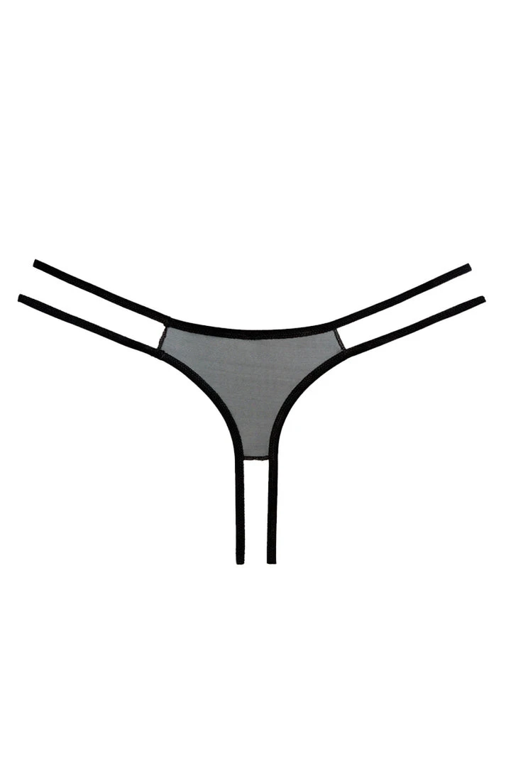 Allure Lingerie Sweet Honey Black Peek-a-Boo Panty 4 Allure Lingerie Sweet Honey Black Peek-a-Boo Panty