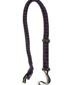 Allure Lingerie Purple Black Velveteen Bull Whip Accessory Fun Stuff