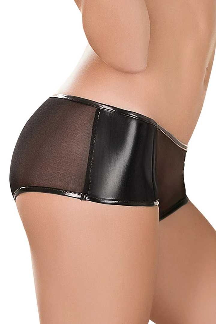 Magic Silk Raven Black Mesh Booty Shorts 3 Magic Silk Raven Black Mesh Booty Shorts