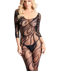 Be Wicked Making Waves Crotchless Body Stocking Lingerie