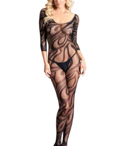 Be Wicked Making Waves Crotchless Body Stocking Lingerie