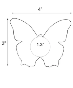 GE Apparel Sparkly Pink Butterfly Nipple Pasties