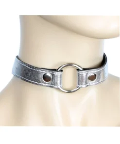 Funk Plus Metallic Silver O Ring Choker