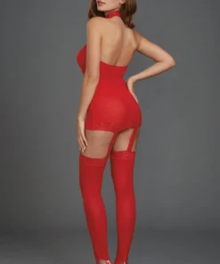 Dreamgirl Halter Garter Dress