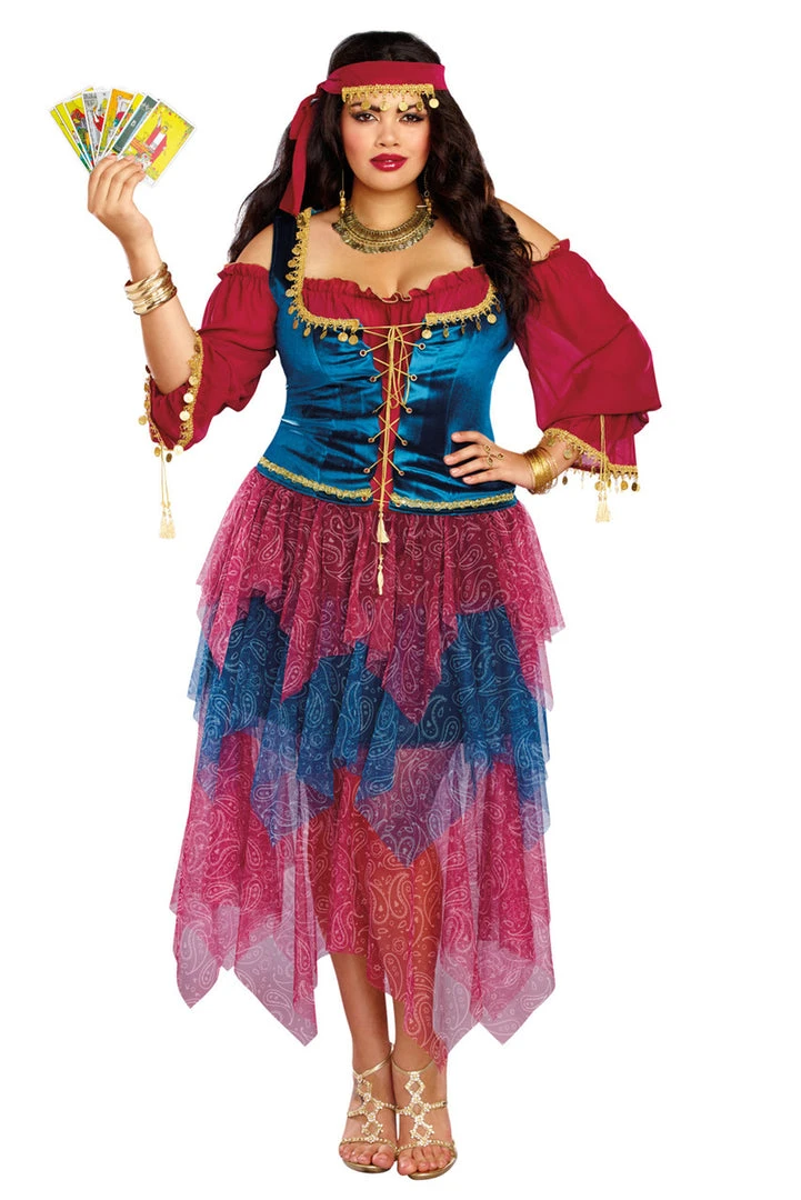 Dreamgirl Plus Size Gypsy Costume 3 Dreamgirl Plus Size Gypsy Costume