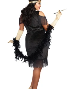 Dreamgirl Plus Size Swanky Flapper Costume