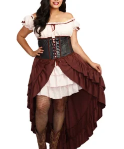 Dreamgirl Plus Costumes Plus Size Saloon Gal Costume