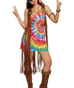 Dreamgirl Sexy Halloween Costumes Hippie Hottie Costume