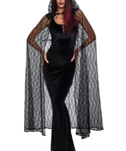 Dreamgirl Lace Cape Sexy Halloween Costumes