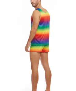 Dreamgirl Music Festival Wear Men's Rainbow Costume