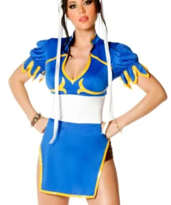 3WISHES Sexy Halloween Costumes Kung Fu Cutie Fighter Costume