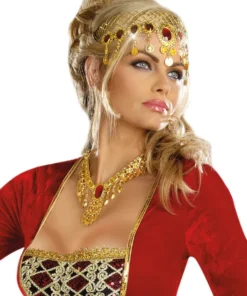 Dreamgirl Accessories Gold And Rubies Headpiece
