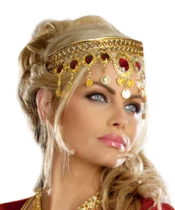 Dreamgirl Accessories Gold And Rubies Headpiece