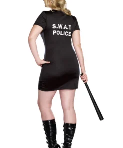 Dreamgirl Plus Costumes Plus Size SWAT Police Costume