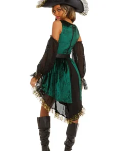 Dreamgirl Sexy Halloween Costumes Emerald Pirate Costume