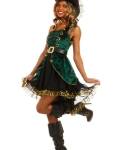Dreamgirl Sexy Halloween Costumes Emerald Pirate Costume