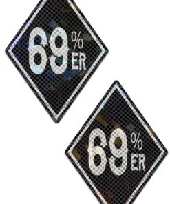 3WISHES Black And White '69 Percenter' Pasties