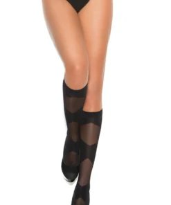 Elegant Moments Criss Cross Knee Highs