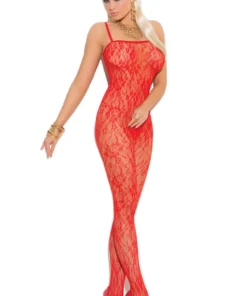 Elegant Moments Rose Lace Bodystocking Lingerie