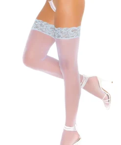 Elegant Moments Blue And White Stockings Hosiery