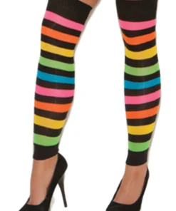 Elegant Moments Neon Striped Leg Warmers 6 Elegant Moments Neon Striped Leg Warmers