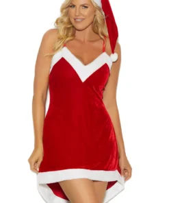 Elegant Moments Plus Size Santa's Sweetie Dress