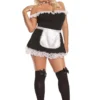 Elegant Moments Plus Size Off The Shoulder Maid Costume