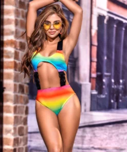 Mapale Love Vibes Rainbow Teddy Lingerie