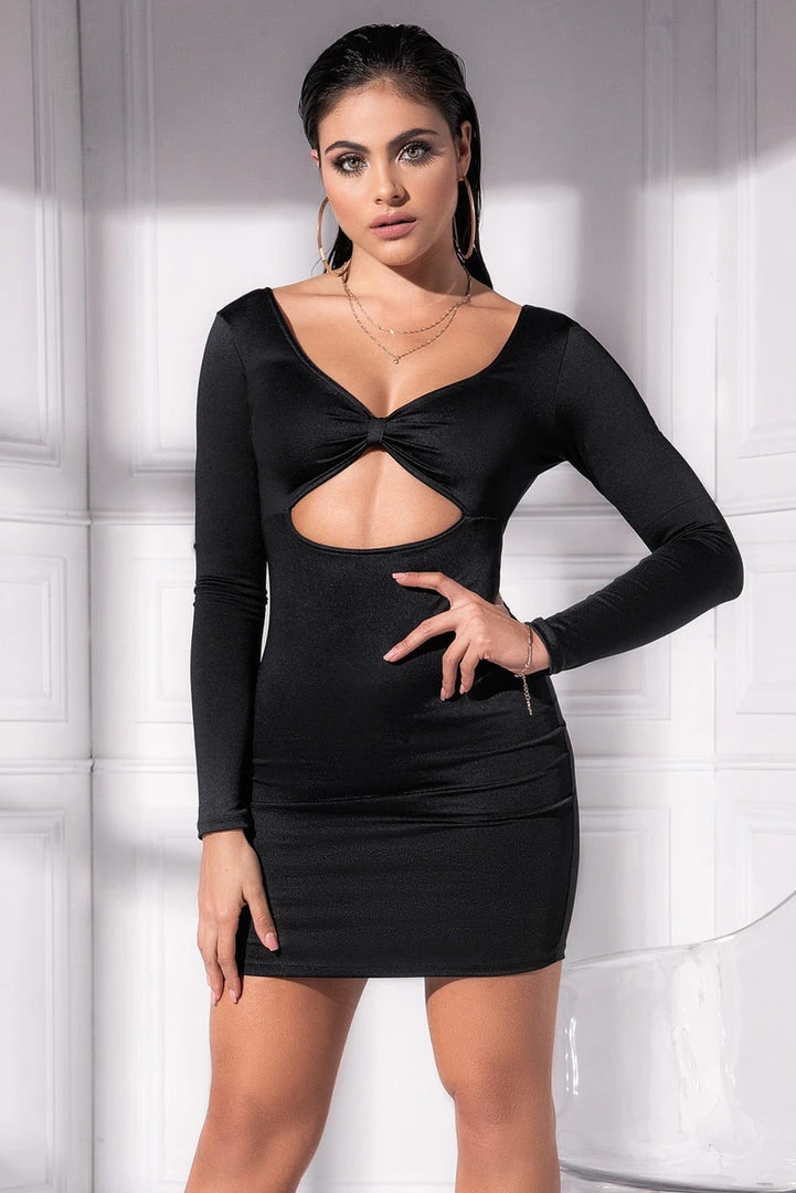 Mapalé Clothing Long Sleeve Cutout Club Dress 3 Mapalé Clothing Long Sleeve Cutout Club Dress