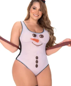 Mapalé Plus Size Sexy Snowman Lingerie Set