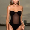 Mapalé Retro Mesh One Piece Sexy Swimwear