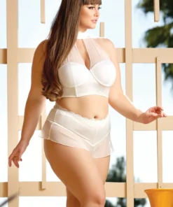 Fantasy Lingerie Plus Size Jennifer Halter Top And Panty