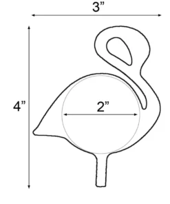 GE Apparel Lime Green Flamingo Nipple Pasties