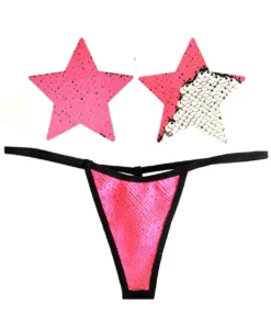NevaNude Lingerie Bitchin' Flip Sequin Nipple Pasties & G-String Panty