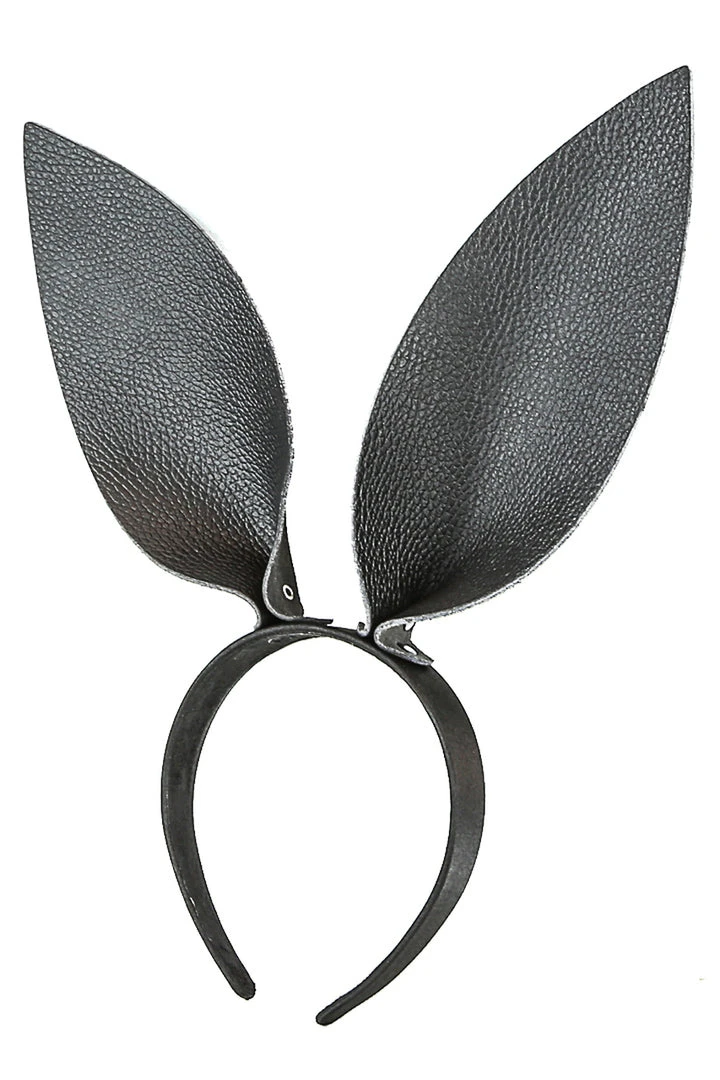 Funk Plus Fetish Black Leather Bunny Ears 1 Funk Plus Fetish Black Leather Bunny Ears